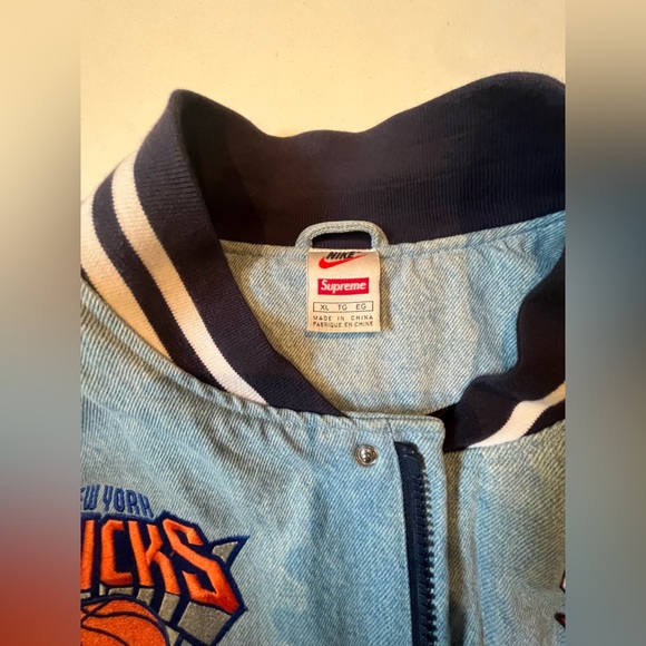 Supreme nba denim varsity grey denim jacket - Picture 5 of 5